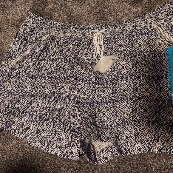 Briggs New York Blue and White stretchy Shorts 2x - Picture 3 of 5